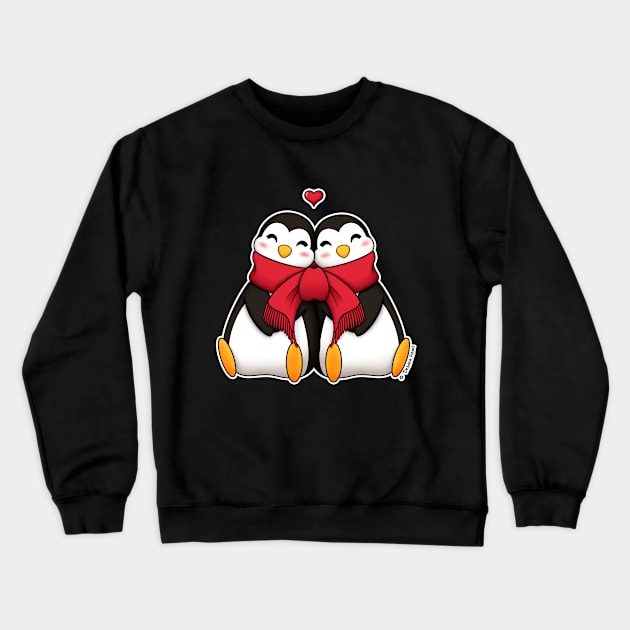 Penguins in love Crewneck Sweatshirt by SilveryDreams